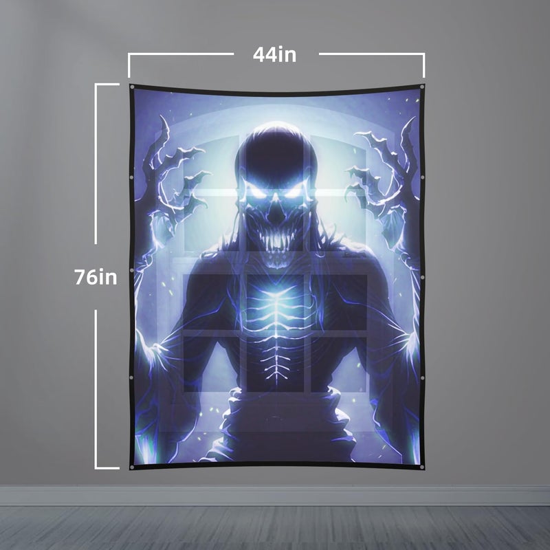 SKERELL Holographic Rear Projection Screen Material: Indoor Projection Screens 44" x 75" Projectors Halloween Decorations Video Movie Night for Hang Mounting - Image 4